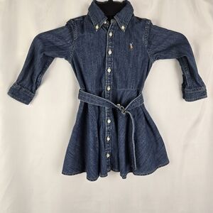 Ralph Lauren Denim Blue Kids Dress